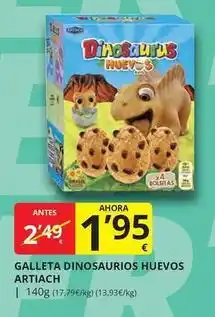 Supermercados MAS Artiach - galleta dinosaurios huevos oferta