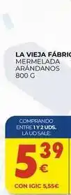 CashDiplo La vieja fábrica - mermelada arandanos oferta