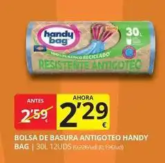 Supermercados MAS Handy bag - bolsa de basura antigoteo bag oferta