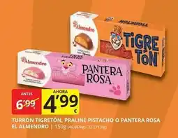 Supermercados MAS Pantera rosa - turrón tigretón, praliné pistacho o oferta