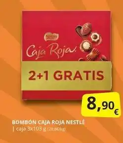 Supermercados MAS Nestlé - bombón caja roja oferta