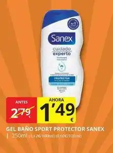 Supermercados MAS Sanex - gel bano sport protector oferta