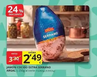 Argal - jamón cocido extra serrano