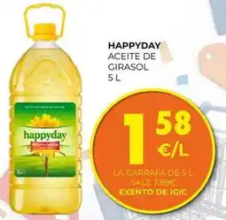 CashDiplo Happyday - aceite de girasol oferta