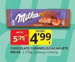Supermercados MAS Milka - chocolate caramelo/cacahuete oferta