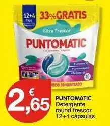 CashDiplo Punto matic - detergente round frescor 12+4 capsulas oferta
