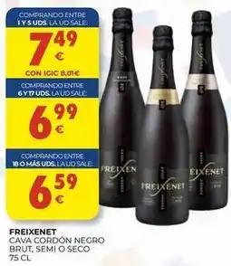 CashDiplo Freixenet - cava cordon negro brut, semi o seco oferta