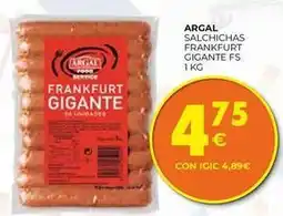 CashDiplo Argal - salchichas frankfurt gigante fs oferta
