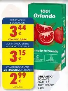 CashDiplo Orlando - tomate natural triturado oferta