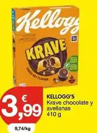 CashDiplo Kellogg's - krave chocolate y avellanas oferta