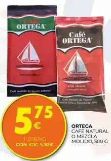 CashDiplo Ortega - café natural o mezcla oferta