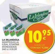 CashDiplo La irlandesa - mantequilla c/sal f/untar monodosis oferta