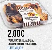 Claudio Virgen del brezo - palmeritas de hojaldre al cacao oferta