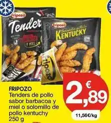 CashDiplo Fripozo - tenders de pollo sabor barbacoa y miel o solomillo de pollo kentucky oferta