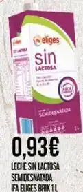 Claudio Eliges - leche sin lactosa semidesnatada oferta