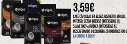 Claudio Eliges - cafe capsulas fra frastreito, brasil, intenso, extra nienso, suav 100% arabica intensido oferta
