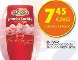 CashDiplo Elpozo - jamon cocido en su jugo oferta
