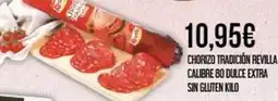 Claudio Revilla - chorizo tradición calibre 80 dulce extra sin gluten oferta