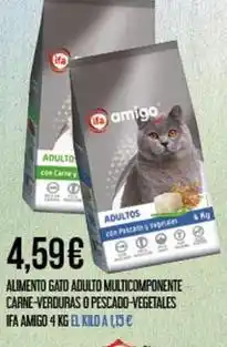 Claudio Ifa amigo - alimento gato adulto multicomponente carne-verduras o pescado-vegetales oferta
