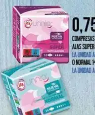 Claudio Unnia - compresas alas super oferta