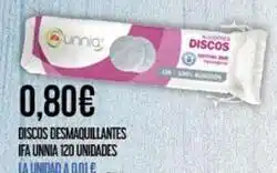 Claudio Ifa unnia - discos desmaquillantes oferta