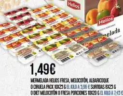 Claudio Helios - mermelada fresa, melocoton, albaricoque o ciruela pack oferta