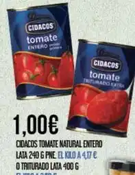 Claudio Cidacos - tomate natural entero oferta
