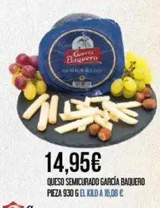 Claudio García baquero - queso semicurado oferta
