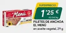 Masymas El menu - filetes de anchoa oferta