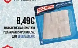 Claudio Pescanova - lomos de bacalao congelado oferta