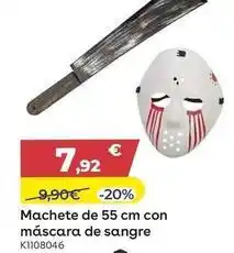 ToysRus Machete de 55 cm con mascara de sangre oferta