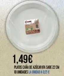 Claudio Ifa sabe - platos caña de azúcar oferta
