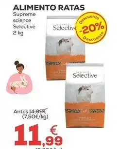 Kiwoko Supreme science selective - alimento ratas oferta