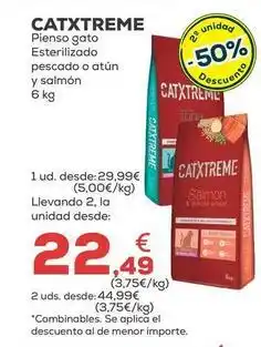 Kiwoko Catxtreme - pienso gato esterilizado pescado o atun y salmón oferta
