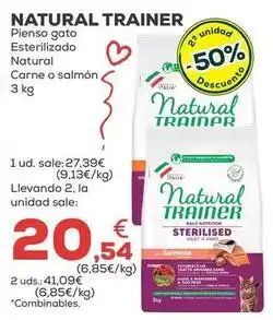 Kiwoko Natural trainer - pienso gato esterilizado natural carne o salmon oferta