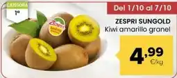 Autoservicios Familia Zespri - sungold kiwi amarillo granel oferta