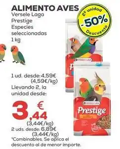 Kiwoko Versele laga - alimento aves prestige especies oferta