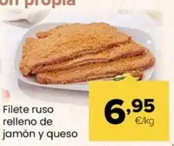 Autoservicios Familia Filete ruso relleno de jamón y queso oferta