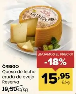 Autoservicios Familia Orbigo - queso de leche cruda de oveja reserva oferta