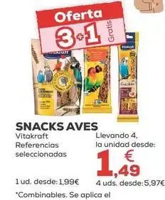 Kiwoko Vitakraft - snacks aves oferta