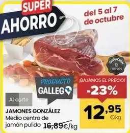 Autoservicios Familia Jamones gonzález - medio centro de jamon pulido oferta