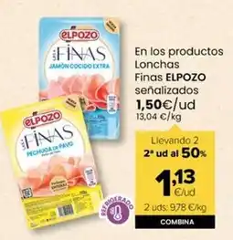 Autoservicios Familia Elpozo - en los productos lonchas finas senalizados oferta