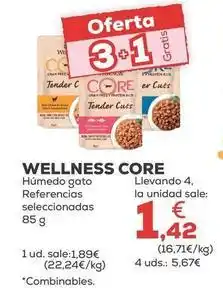 Kiwoko Wellness core - humedo gato oferta