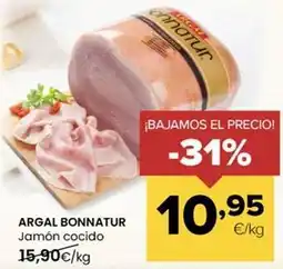 Autoservicios Familia Argal - bonnatur jamón cocido oferta