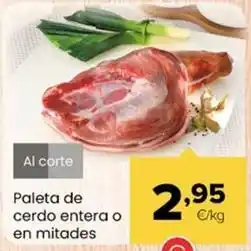 Autoservicios Familia Paleta de cerdo entera/mitades oferta