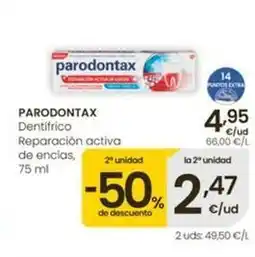 Eroski Parodontax - dentífrico reparacion activa de encias oferta