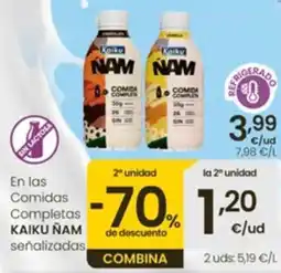 Eroski Kaiku Nam Comida Completa oferta
