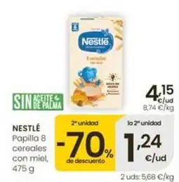 Eroski Nestlé - papilla 8 cereales con miel oferta