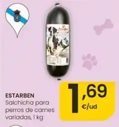 Eroski Estarben - salchicha para perros de carnes oferta