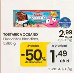 Eroski Purina - tostarica oceanix bizcochitos blanditos oferta